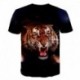 Brand 2020 animal / tiger anime short-sleeved round neck t-shirt 3D printed pattern hip-hop personality T-shirt men's summer top