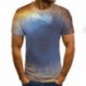 2021 new fashion men's T-shirt beautiful starry sky tops 3D printed short sleeve summer round neck shirt trendy streetwear